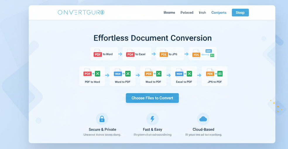 Online File Converter – Convert PDFs, Word, Excel, and Images Instantly
